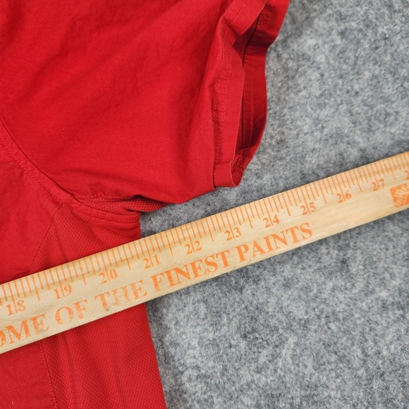 Puma Shirt Mens XL Red Ferrari Corse Clienti Red Short Sleeve Button Up - Picture 9 of 15